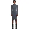 G-Star Washed Slim Rib Kjole Med Lange ærmer
