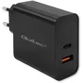 Qoltec Superhurtig Pd-vægoplader Med Usb-a Og Usb-c 90w