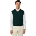 Hackett London Hackett Londontil mænd. HM7000074 Merino Silk Vest mørkegrøn (M), Casual, Bomuld