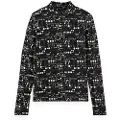 Scotch & Soda All Over Printed Mock T-shirt Med Lange ærmer