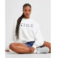 Nike Oversized Nike Sportswear Phoenix Fleece-sweatshirt med rund hals til kvinder - hvid