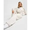 Jordan Brooklyn Fleece-bukser med åben kant til kvinder - brun