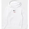 Nike Sportswear Club Fleece-hættetrøje til større børn (drenge) - hvid