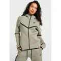 Nike Sportswear Tech Fleece Windrunner-hættetrøje med lynlås til kvinder - grøn