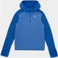 Nike Therma-FIT-trøje med 1/4 lynlås til større børn - blå