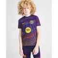Nike FC Barcelona Academy Pro Home Nike opvarmningstrøje til fodbold med korte ærmer til større børn - blå