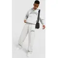 Jordan Oversized Jordan Brooklyn Fleece-bukser med åben kant til mænd - grå