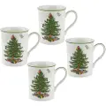Spode - Krus Christmas Tree 0.30 l 4-pak - Hvid - Kopper & krus - - Homeroom