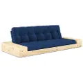 Karup - Base Sovesofa m. 2 sidebokse Tre-personers - Blå - Sovesofaer - - Homeroom