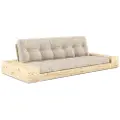Karup - Base Sovesofa m. 2 sidebokse Tre-personers - Beige - Sovesofaer - - Homeroom