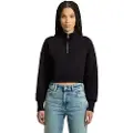 G-Star Cropped Loose Halv Lynlås Sweatshirt