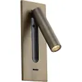 QAZQA Moderne væglampe mørk bronze inkl. LED - Plaza