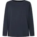 Pepe Jeans Pepe Jeanstil kvinder. PL505739 Hope langærmet t-shirt sort (M), Casual, Bomuld, Lange ærmer