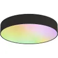 Calex Smart loftslampe sort 30 cm inkl. LED RGB med fjernbetjening - Taiko