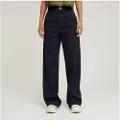G-Star G-Startil kvinder. D26432-E020-H193 Deck 2.0 High Loose Chino Navy-bukser (27/34), Casual, Bomuld, Blå