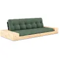 Karup - Base Sovesofa m. 2 sidebokse Tre-personers - Grøn - Sovesofaer - - Homeroom