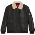 Hugo Boss HUGOtil mænd. 50521030 Aviatorjakke Loran brun (L), Casual, Læder