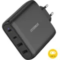 Otterbox Standard EU Wall Charger 100W GaN - 2X USB-C + 2X USB-A USB-PD - black