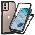 Mtp Products Motorola Moto G53 360 Beskyttelse Cover - Sort / Klar