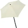 Aktive Aluminium Sekskantet Parasol Med Uv-beskyttelse Og Dobbelt Trissesystem 270 Cm 38 Mm 240 Cm
