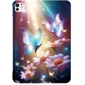 Mtp Products iPad Pro 13 (2024) Stilfuld Ultra-Slim TPU Cover - Sommerfugleblomster