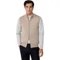 Hackett London Hackett Londontil mænd. HM7000057 Quiltet strikvest beige (L), Casual, Bomuld