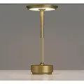 24hShop Bordlampe/natlampe med touch-kontrol og USB-opladning - Guld