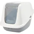 Savic Kattetoilet Nestor Giant - hvid / lys grå