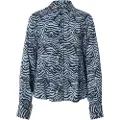 Scotch & Soda Printed Relaxed Fit Skjorte Med Lange ærmer