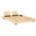 Karup - Social Bed W. 2 Pcs Back Rests And 2 Pcs Side Tables - Gul - Senge - - Homeroom
