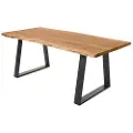 Kave Home - Spisebord Alaia, 90 x 180 cm - Gul - Spiseborde - - Homeroom