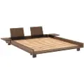 Karup - Social Bed W. 2 Pcs Back Rests And 2 Pcs Side Tables - Brun - Senge - - Homeroom