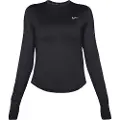 Nike Langærmet Nike Swift Dri-FIT UV-løbetrøje med rund hals til kvinder - sort