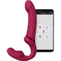 Lovense Lapis - strapless strap-on vibrator (rød)