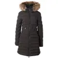 Superdry Superdrytil kvinder. W5011999A Fuji Faux Coat sort (XS), Casual, Polyester