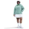 Nike Oversized Nike Sportswear Phoenix Fleece-pullover-hættetrøje til kvinder (plus size) - grøn