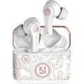 Mtp Products TS-100 Graffiti TWS Øretelefoner med Bluetooth 5.0 - Hvid / Rødguld