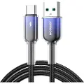 JOYROOM Krystalklart USB-kabel 3A USB til USB-C 1,2 m - Svart
