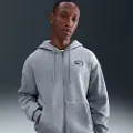 Nike Sportswear-hættetrøje med lynlås i fuld længde til mænd - grå