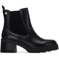 Carmela Carmelatil kvinder. 16257302-NEGRO Ankelstøvler i læder 162573 sort (40), 3-5 cm, Lynlås, Casual