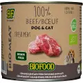 Biofood BF Petfood Biofood Organic 100% oksekød vådfoder til hund og kat (200 g)
