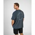 MM Sports Oversized T-shirt Emblem, Faded Blue - S