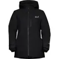 Jack Wolfskin Flowline 3in1, skijakke, dame, sort