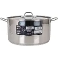 Quttin Hotel Stål Gryde+låg 34 Cm/ 16l 0.8 Mm