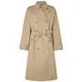 Pepe Jeans Pepe Jeanstil kvinder. PL402318 Brun stjerne-trenchcoat (XL), Casual, Polyester, Lange ærmer