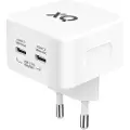 24hShop Freenet GaN-vægoplader med 2xUSB-C 35W - hvid
