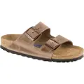Birkenstock Birkenstocktil kvinder. 552813 Brune Arizona-sandaler i læder (38), Fast, Ingen, Casual