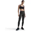 Nike Zenvy-leggings i 7/8-længde med høj talje og print til kvinder - sort