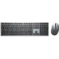 Dell Km7321w Tastatur Mus Inkluderet Kontor Rf Trådløs + Bluetooth Qwerty Nordisk Grå, Titanium Trådløs Nordisk
