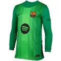 Nike FC Barcelona 2025/26 Stadium Goalkeeper Nike Dri-FIT Replica-fodboldtrøje til større børn - grøn